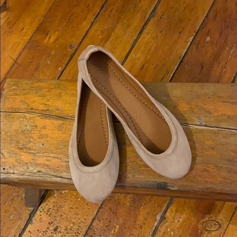 NEW Frye Carson Ballet Flats Dark Taupe Sz 8